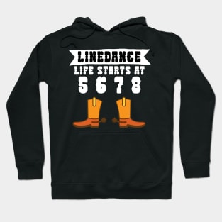 Linedance life starts at 5 6 7 8 Hoodie